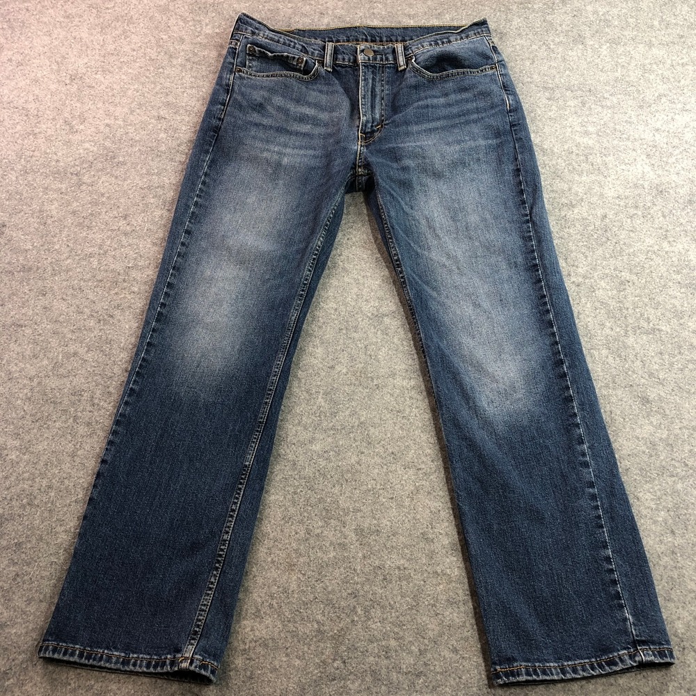 Levis 514 Mens Straight Leg Jeans 34x30 Blue Medium Wash Denim
